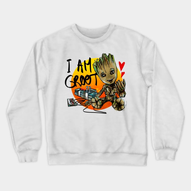 Baby Groot Crewneck Sweatshirt by Habuza